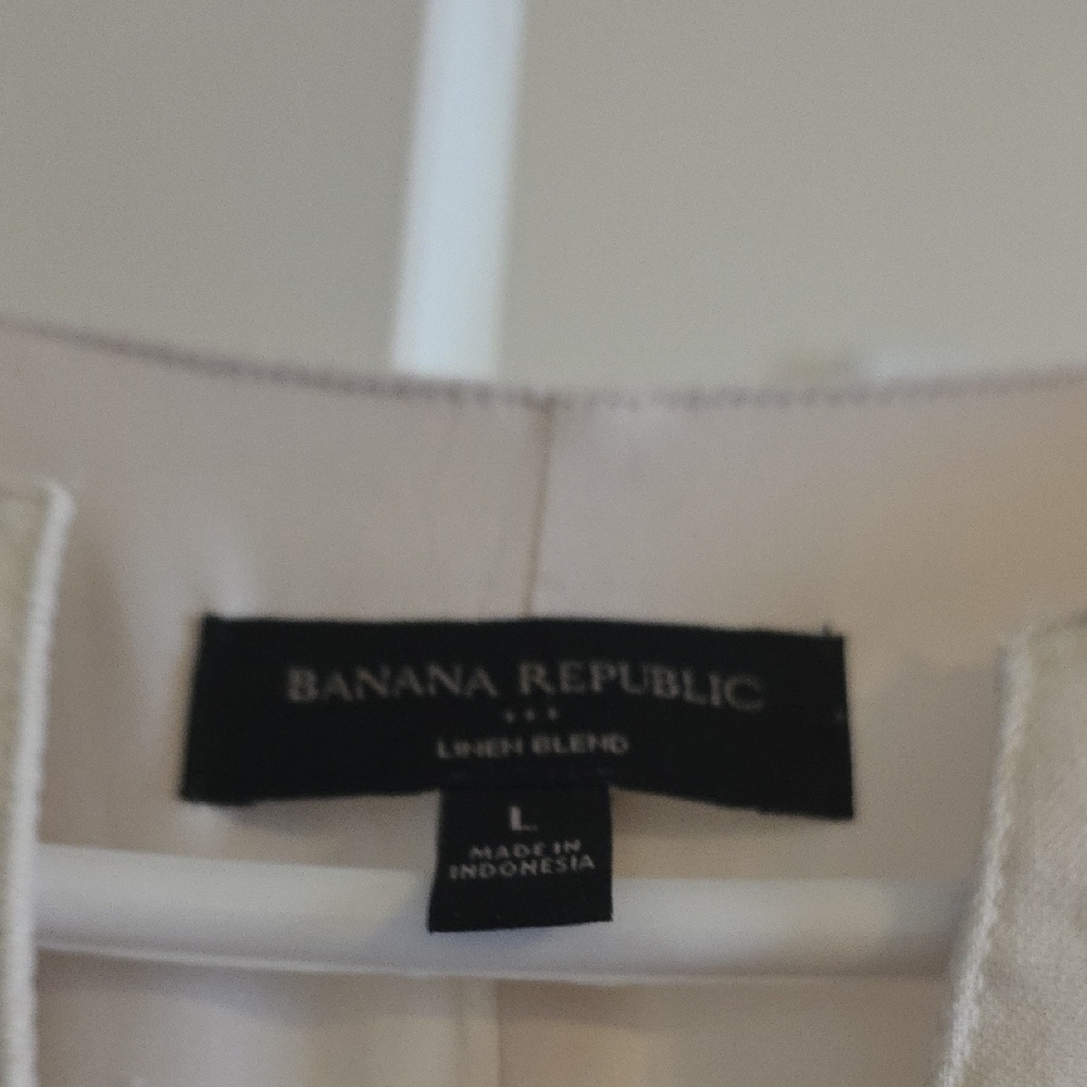 Banana Republic Cream Linen Blend Dress